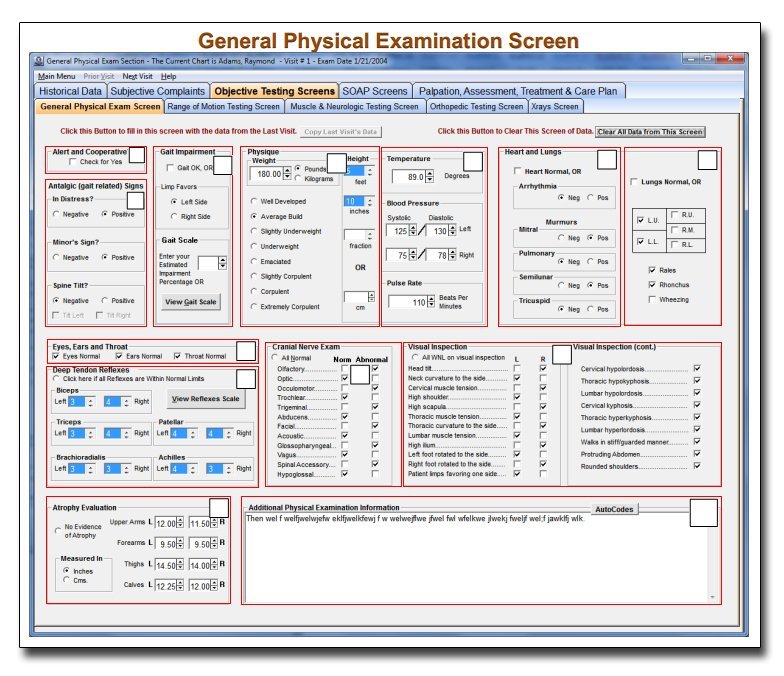 RM7 Narrative Exam Form Customization Checklist